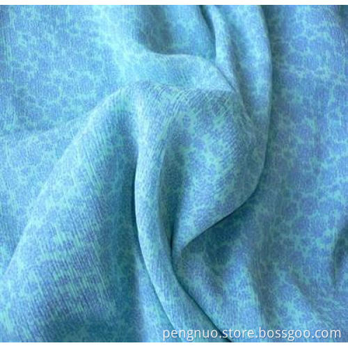 100% Polyester Printed Crinkle Chiffon